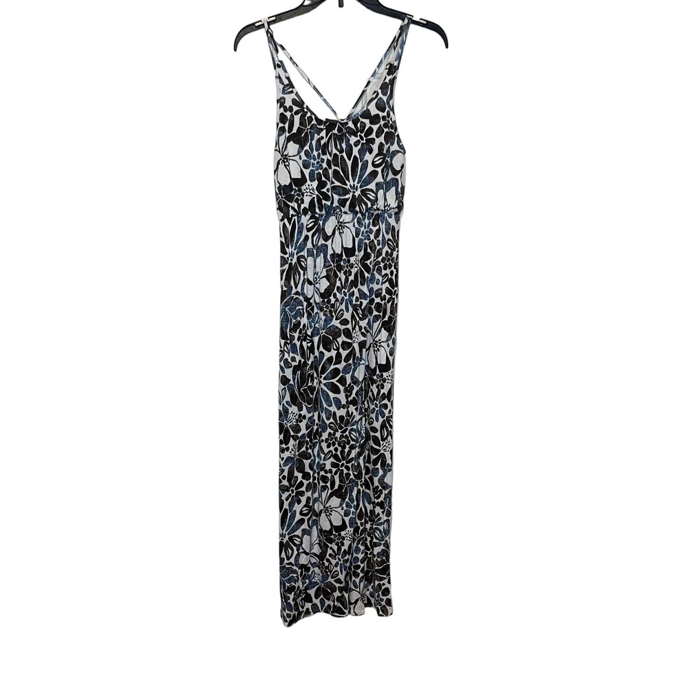 Loft Women's Maxi Dress Sleeveless Scoopneck Blouson Floral Spaghetti Straps XXS